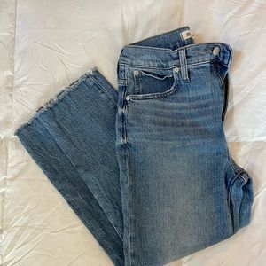 Madewell - the petite perfect vintage jean in enmore wash: raw-hem edition
